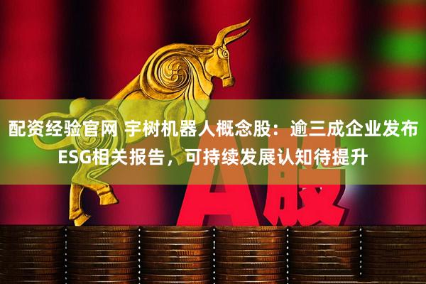 配资经验官网 宇树机器人概念股：逾三成企业发布ESG相关报告，可持续发展认知待提升